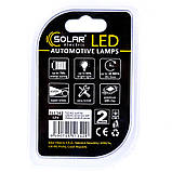 Світлодіодні LED автолампи SOLAR Premium Line 12 V T10 W21x95d 10SMD 3030 10 W 250 lm CANBUS white блістер 2 ШТ AVK, фото 3