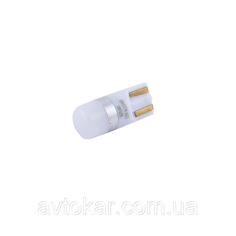 Світлодіодні LED автолампи SOLAR Premium Line 12 V T10 W21x95d 1SMD 3030 CANBUS white блістер 2шт (SL1340) AVK, фото 1