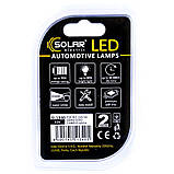 Світлодіодні LED автолампи SOLAR Premium Line 12 V T10 W21x95d 1SMD 3030 CANBUS white блістер 2шт (SL1340) AVK, фото 3