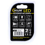 Світлодіодні LED автолампи SOLAR Premium Line 12 V T10 W21x95d 2Cree XBD 120 lm white блістер 2шт (SL1343) AVK, фото 3