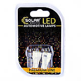 Світлодіодні LED автолампи SOLAR Premium Line 12 V T10 W21x95d 7SMD 2835 white блістер 2шт (SL1338) AVK, фото 2