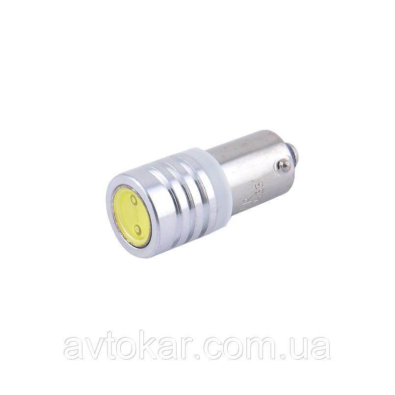 Світлодіодні LED автолампи SOLAR Premium Line 24 V T85 BA9s 1SMD 1W white блістер 2шт (SL2533) AVK, фото 1