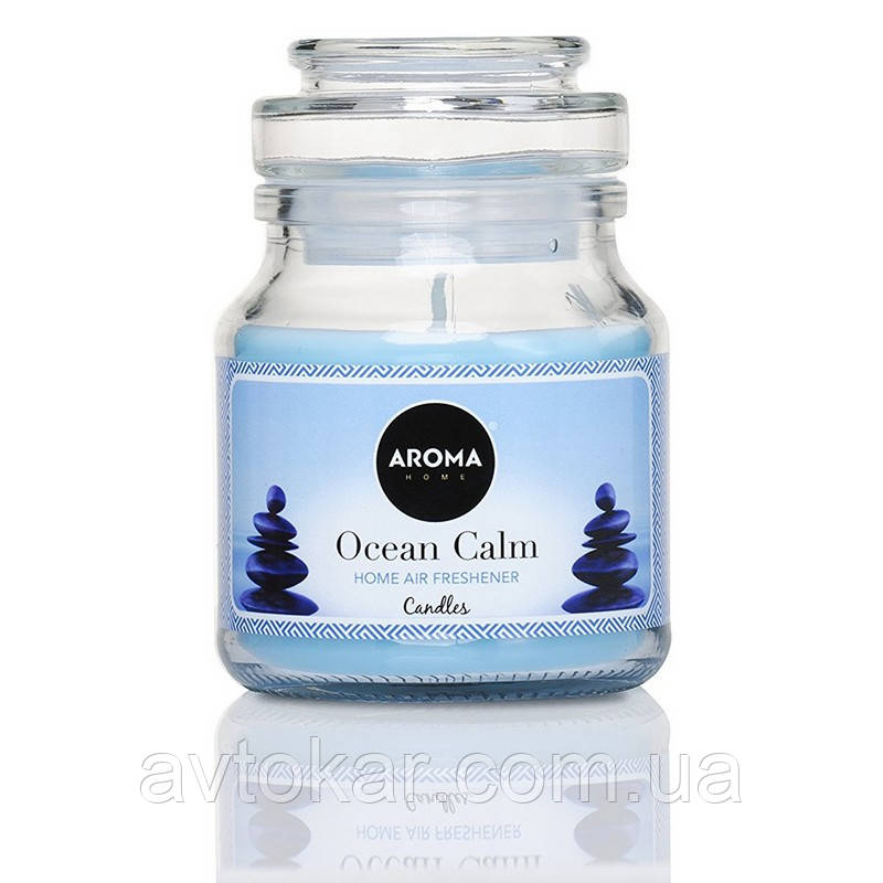 Арома свічки ароматизатор для дому Aroma Home Candle OCEAN-CALM 130 грамів (92865) AVK, фото 1