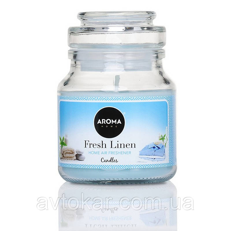 Ароматизатор для дому та авто (арома свічки) Aroma Home Candle FRESH-LINER 130 грамів (92873) AVK, фото 1