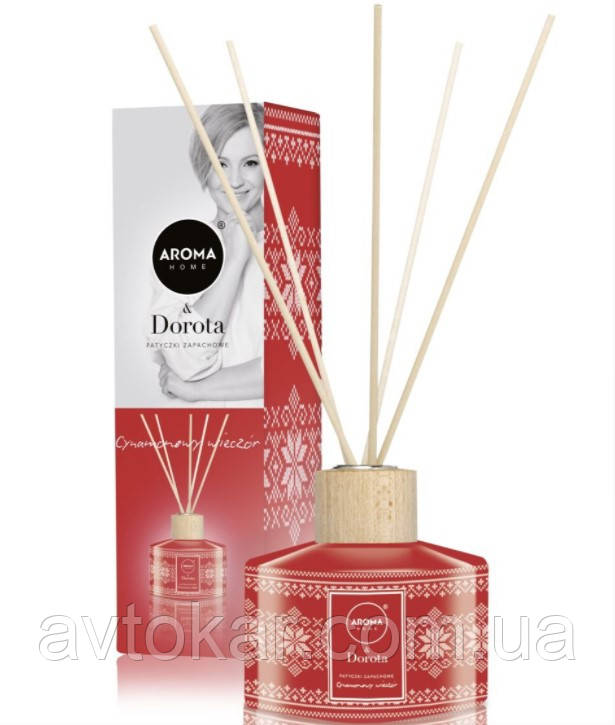Ароматизатор для дому з паличками освіжувач повітря Aroma Home Dorota Cinnamon Evening 100 мл AVK, фото 1