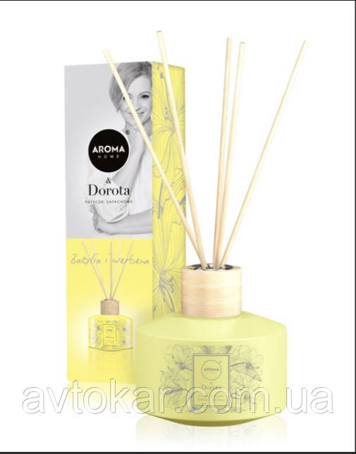 Ароматичні палички Aroma Home + Dorota Basil and Verbena / Bazylia i werbena100 мл (83141) Ароматизатор AVK, фото 1