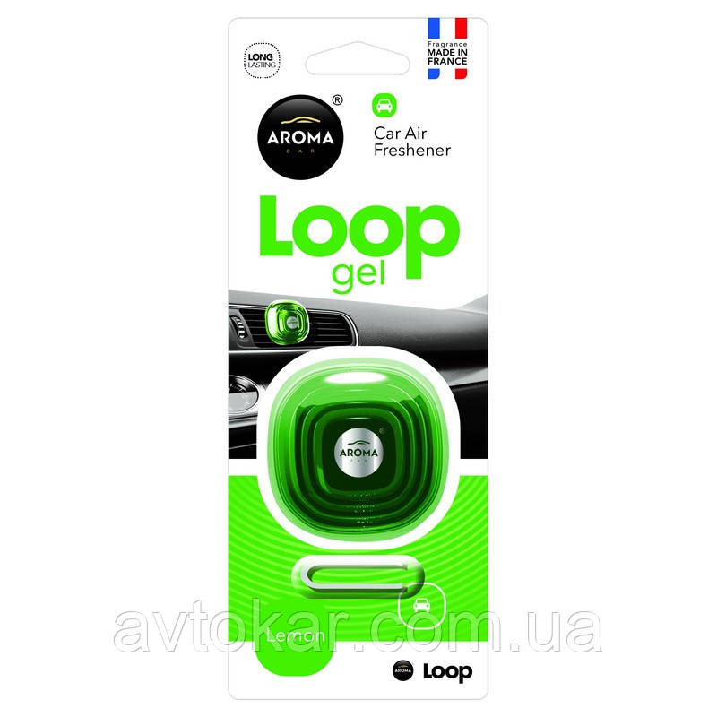 Ароматизатор Aroma Car Loop Gel Lemon AVK, фото 1
