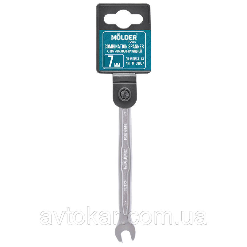 Ключ комбінований 7 мм CR-V MOLDER (MT58007) AVK, фото 1