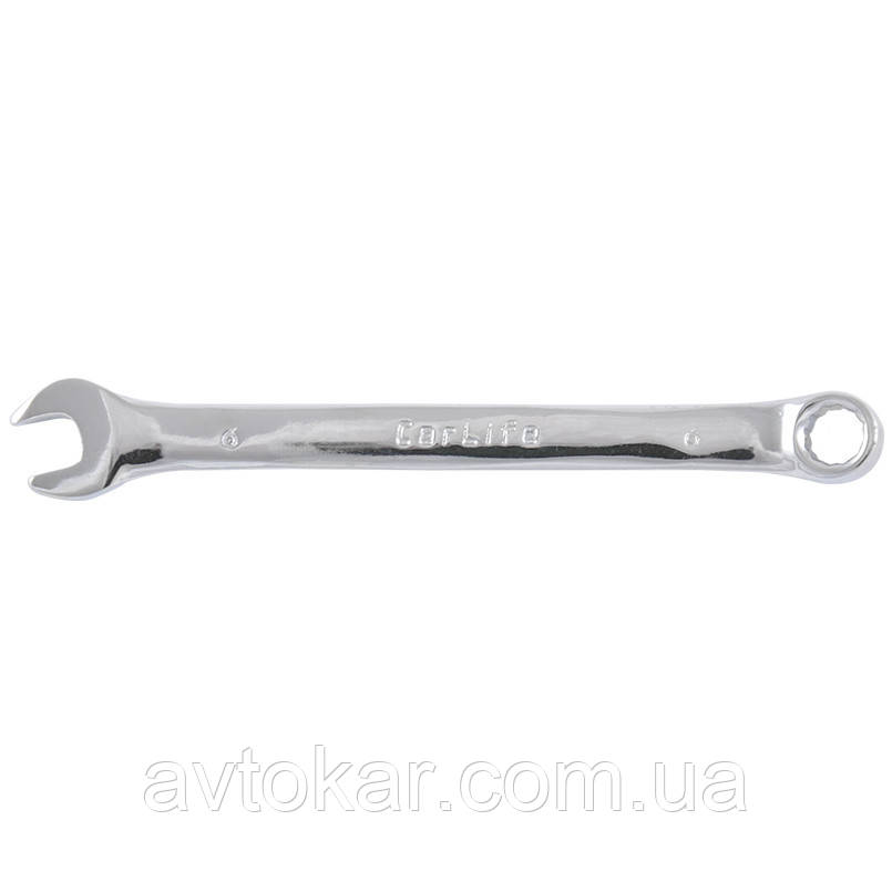Ключ комбінований CARLIFE CR-V 6 мм WR3006 (паковання 10 шт.) AVK, фото 1