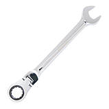 Ключ комбінований гайковий ріжково-накидний 18 мм з тріскачкою і карданом Molder CR-V (MT57018) AVK, фото 2