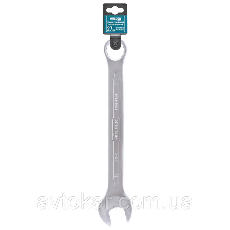 Ключ комбінований ріжково-накидний 27 мм MOLDER CR-V (MT58027) AVK, фото 1