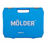 Набір інструментів для авто та дому професійний у кейсі MOLDER 82 предмети 1/2 і 1/4 MT60082 AVK, фото 9