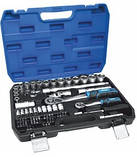 Набір інструментів для авто та дому професійний із насадками в кейсі MOLDER 72 предмети 1/2 і 1/4 MT60072 AVK, фото 2