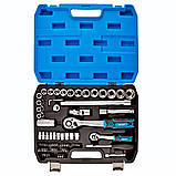 Набір інструментів для авто та дому професійний із насадками в кейсі MOLDER 72 предмети 1/2 і 1/4 MT60072 AVK, фото 6