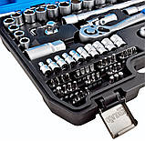 Набір інструментів для авто та дому професійний із насадками в кейсі MOLDER 72 предмети 1/2 і 1/4 MT60072 AVK, фото 7