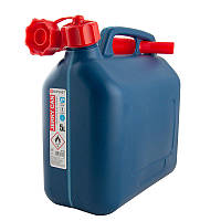 Каністра пластикова 5 л для бензину та палива з лійкою Bi-Plast (BP-305) AVK