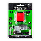 Greys Велос. задній ліхтар 36xLEDs, 80lm, 300mAh, час роб. до 3,5 год, 5 реж. роб, (20/100шт/уп) AVK, фото 2