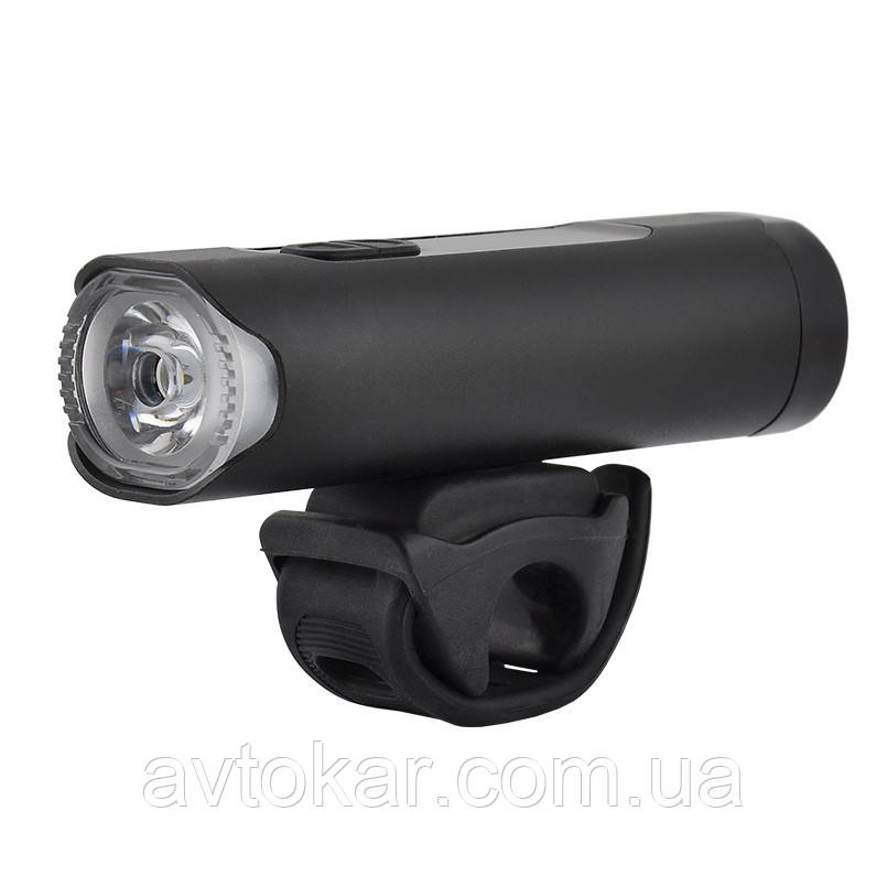 Велосипедна фара Grey's LED 1xCree XP-G, 500lm, 2400mAh, час роботи до 80 год, вбуд.диспл. (50шт/уп) AVK, фото 1