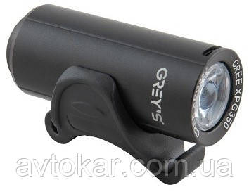 Ліхтар на велосипед Grey's передній час роботи до 6 годин, кріплення на кермо. Велосипедний ліхтар вело фара AVK, фото 1