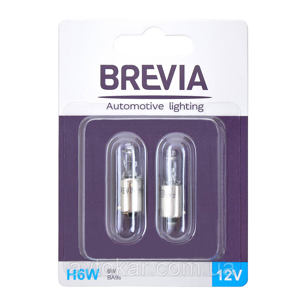 Brevia H6W 12V BA9s CP (блистер) 2 ШТ AVK, фото 1