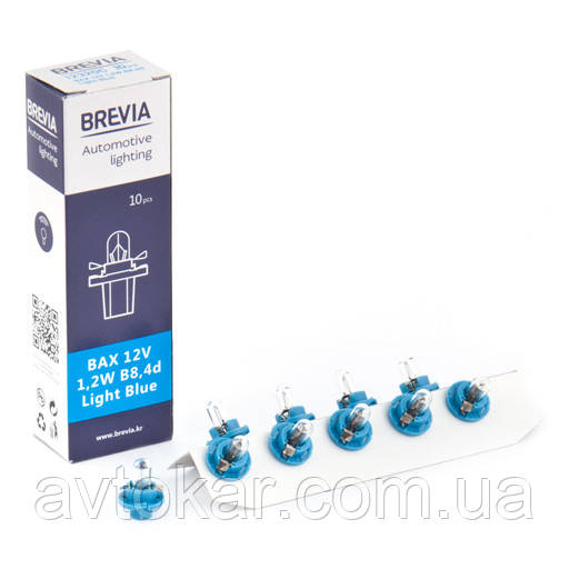 Галогенна лампа BREVIA B84d BAX Light Blue 12 V 12 W 12320C Паковання 10 ШТ AVK, фото 1