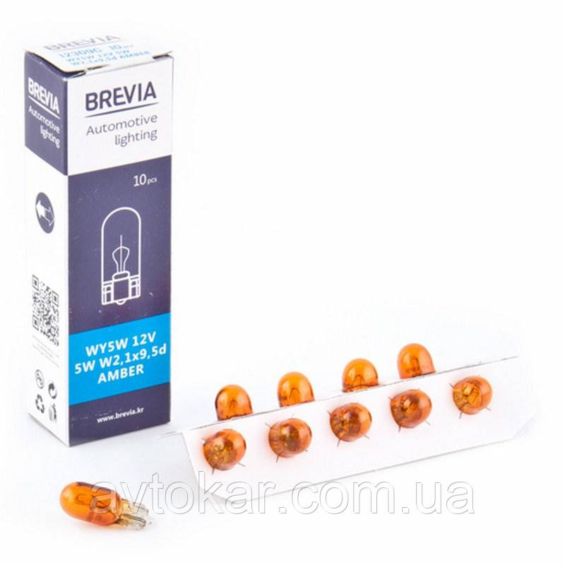 Галогенна лампа BREVIA WY5W AMBER 12 V 5 W 12309C AVK, фото 1