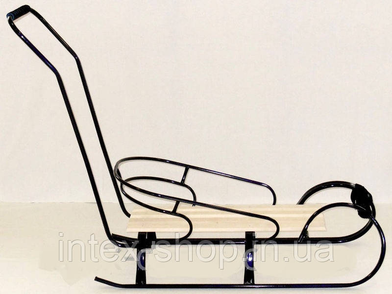 Дитячі санчата fijo "САНТА З ТОЛКАТЕЛЕМ" 31С (Сині)