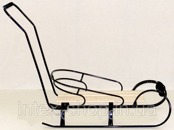 Дитячі санчата fijo "САНТА З ТОЛКАТЕЛЕМ" 31С (Сині), фото 1