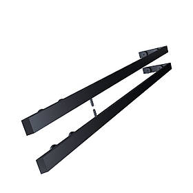 ODF-09-39-21 Комплект штанг 90 градусів з віссю під петлі, двері 650 мм, чорний