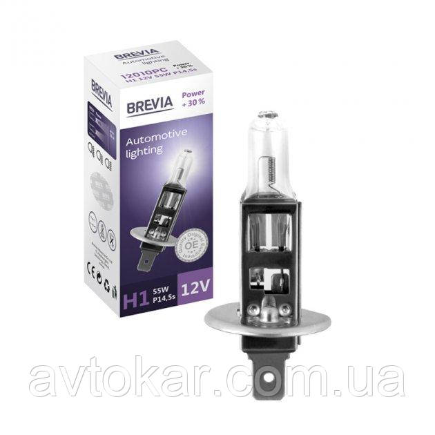 Галогенова лампа BREVIA H1 POWER +30% 12010PC AVK, фото 1