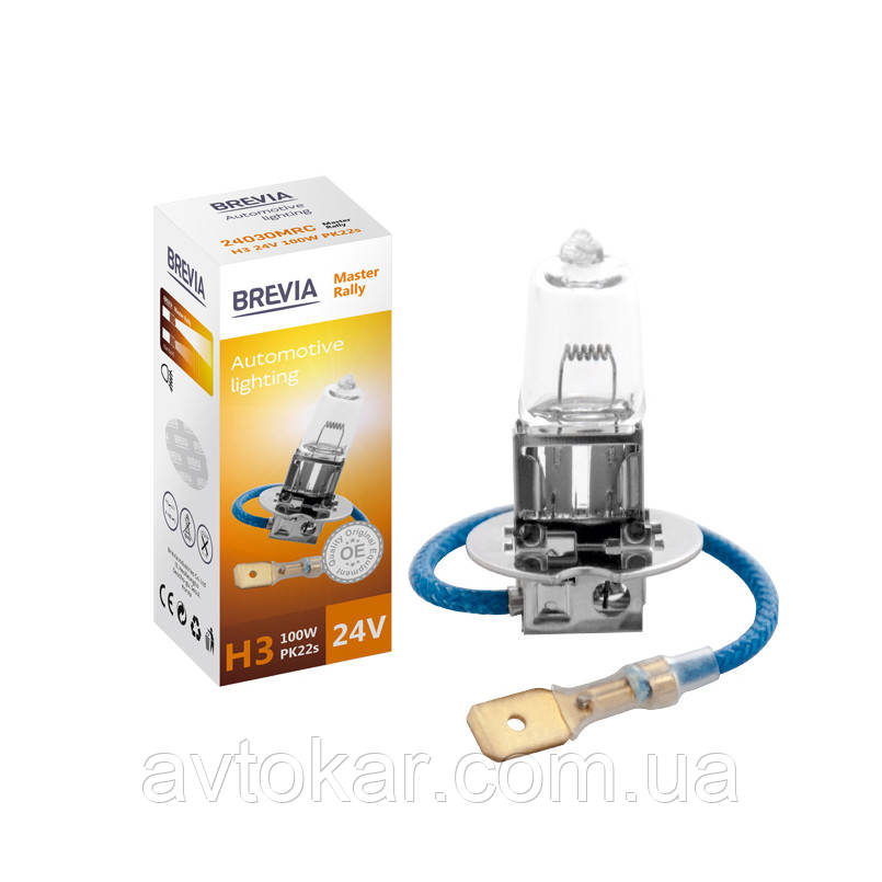 Галогенова лампа BREVIA H3 MASTER RALLY 24030MRC AVK, фото 1