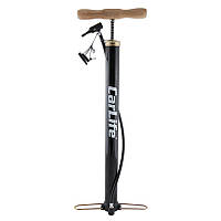 Помпа ручна CARLIFE, розмір циліндра 38х500мм, складні ножки, деревяна ручка, адаптери, 10 Атм AVK