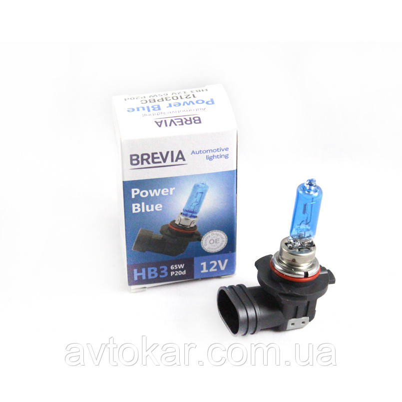 Галогенова лампа Brevia HB3 Power Blue 12 V 65 W 12103PBC AVK, фото 1