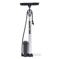 Насос ручний з манометром 38х480 мм BELAUTO сталевий циліндр, довжина шланга 65 см (BL47) AVK