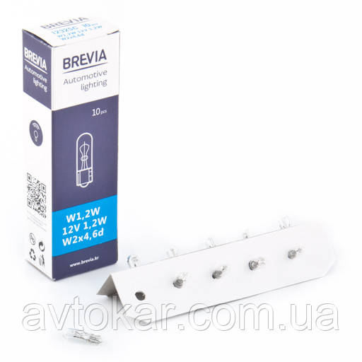 Галогенова лампа BREVIA W12W 24 V 12 W 24325C Паковання 10 ШТ AVK, фото 1