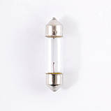 Галогенова лампа SOLAR C10W T11x37 12 V (1258) Паковання 10 ШТ AVK, фото 2