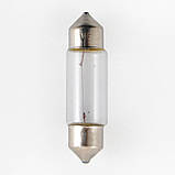 Галогенова лампа SOLAR C5W T11x37 12 V (1257) Паковання 10 ШТ AVK, фото 2