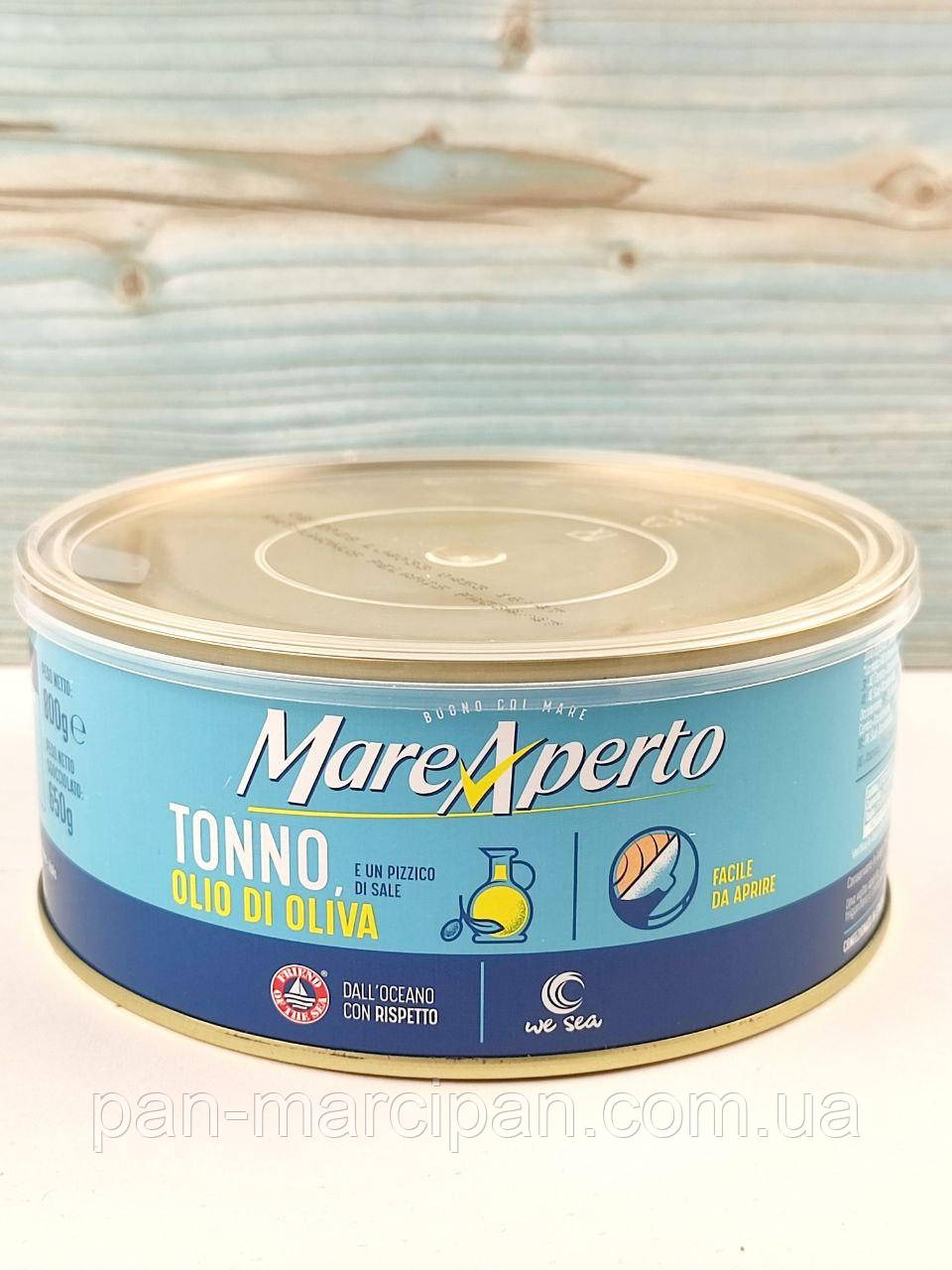 Тунець в оливковій олії Mare aperto 800/650г (Італія), фото 1