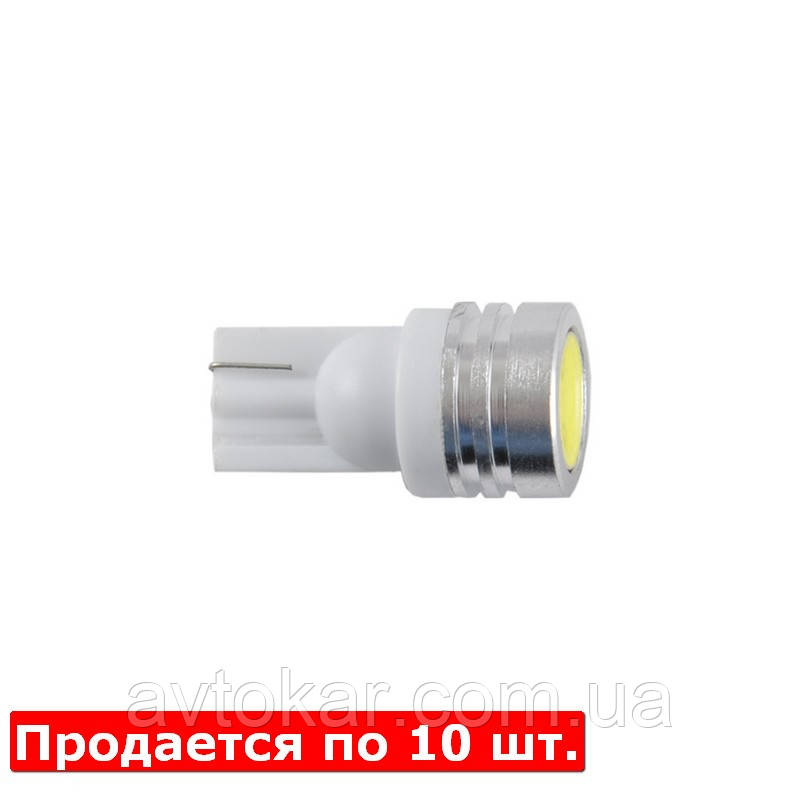Автолампи світлодіодні Solar 12 V T10 W21x95d 1SMD 1 W white AVK, фото 1