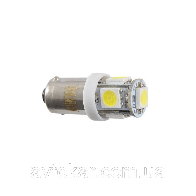 Автолампи світлодіодні Solar 12 V T85 BA9s 5smd 5050 white (LS246_P) AVK, фото 1