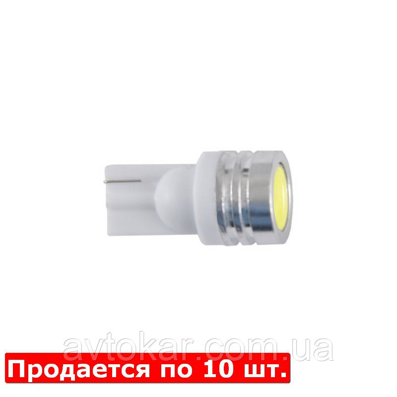 Автолампи світлодіодні Solar 24V T10 SMD 1W, white 10ШТ AVK, фото 1