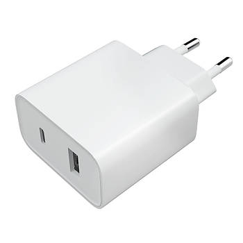 Зарядний пристрій Xiaomi Mi 33W USB+Type-C (BHR4996GL) білий