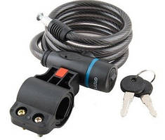 Велосипедний замок Grey's спіральний (GR51012) AVK AVK