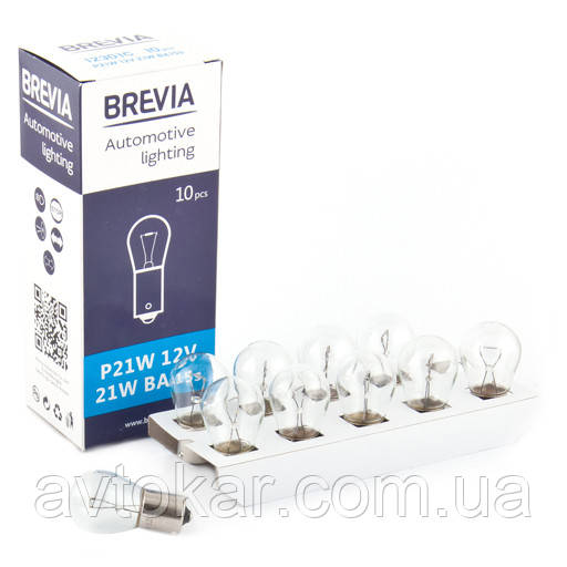 Галогенная лампа BREVIA P21W 12V 21W 12301C AVK AVK