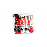 Герметик для двигуна авто силіконовий NOWAX червоний високотемпературний +3430C набір 5 шт 9/72 (NX33309) AVK AVK