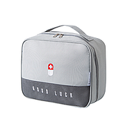 УЦІНКА! Органайзер-сумка для ліків "GOOD LUCK". Розмір 25х20х13,5 см. Сіра