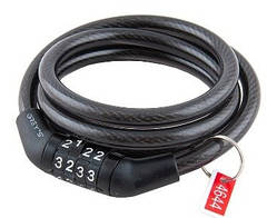 Замок на велосипед Grey's кодовий спіральний (GR30810) AVK AVK