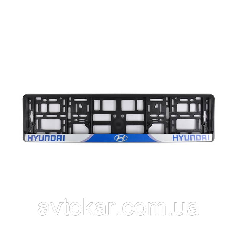 Рамка номера CarLife для Hyundai чорний пластик (NH101) AVK AVK