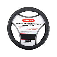 Чохол для керма CARLIFE M шкіра, чорний 37-39 см SW235M AVK AVK