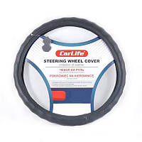 Чохол для керма CARLIFE M шкіра, чорний SW230M AVK AVK